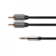 Cablu 3.5-2rca 1.0m kruger&amp;amp;matz foto