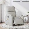 VidaXL Fotoliu de masaj rabatabil electric, gri deschis, microfibră 3204923