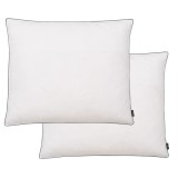 Gossi perne cu umplutura din puf/pene, 2 buc., alb, 70 x 60 cm
