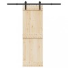 VidaXL Set feronerie pentru ușă glisantă, negru, 183 cm, oțel 4009712