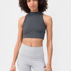 Crop-top de alergare cu uscare rapidă pentru femei