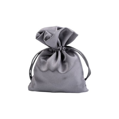 Saculet din satin pentru cadouri Crisalida, 9,5x13 cm, Argintiu foto