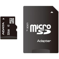 CARD MicroSD ADATA, 32 GB, MicroSDHC, clasa 10, standard UHS-I U1, &quot;AUSDH32GUICL10-RA1&quot; (timbru verde 0.03 lei)