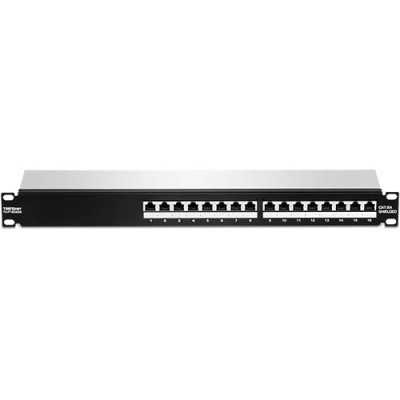 Patch Panel 16 porturi RJ45 UTP, Cat6a, Ecranat, 1U - TRENDnet TC-P16C6AS foto