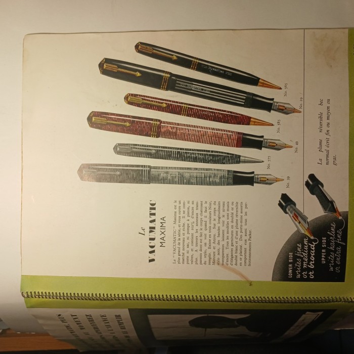Catalog stilouri Parker 1934