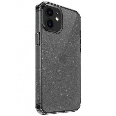 Husa pentru Apple iPhone 12 mini, UNIQ, LifePro Tinsel Glitter, Gri foto