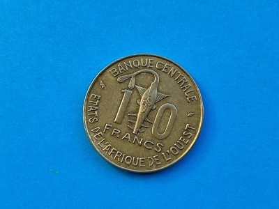 10 Francs 1975 Africa-XF++in realitate arata bine foto