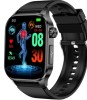 Ceas smartwatch, Valdus ET580, masurare glicemie, tensiune arteriala, EKG, nivel oxigen, termometru, monitorizare somn, IP68, Negru