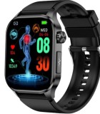 Cumpara ieftin Ceas smartwatch, Valdus ET580, masurare glicemie, tensiune arteriala, EKG, nivel oxigen, termometru, monitorizare somn, IP68, Negru