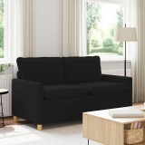 vidaXL Canapea Negru 156 x 81 x 87,5 cm Țesătură 42028853