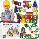 Set de constructie Magnet Blocks 3 ani+ 110 piese HD383A CWT