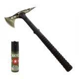 Cumpara ieftin Set topor si spray propulsie jet DEPOX&reg;, otel inoxidabil, verde, 40 cm/60 ml, negru