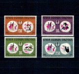 Kenya Uganda Tanganyika 1968 - Organizația Mondiala a Sănătății, serie neuzata