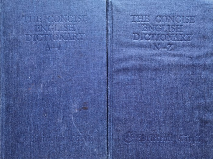 The Concise English Dictionary Vol.1-2 - H.w. Fowler F.g. Fowler , C366