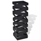 Suport pentru umbrele, pătrat, depozitare bastoane, alb, 48,5 cm, oțel, vidaXL