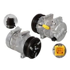 Compresor climatizare Citroen C5 2000-2008, C5 2008-, C6 2005-2012; Peugeot 407 2004-2011, 508 2010-, 607 1999-2010, Diametru rola (mm): 119, SRLine foto