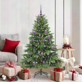 VidaXL Brad de Crăciun artificial cu 150 LED Verde 150 cm PE și PVC 3397542