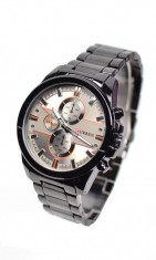 Ceas de mana barbati casual - elegant Curren Black Orange M8274MG foto