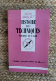 HISTOIRE DES TECHNIQUES-PIERRE DUCASSE