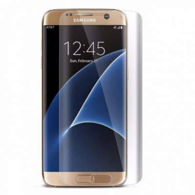 Pachet husa pentru Samsung Galaxy S7 Edge Metalic Red si folie de protectie gratis foto