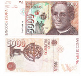 Spania 5000 Pesetas 1992 P-165 UNC