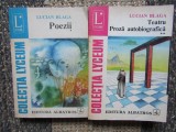 Lucian Blaga - Poezii / Teatru. Proza autobiografica (2 volume)