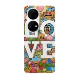 Husa compatibila cu Huawei Nova Y70 model Love is art, Silicon, TPU, Viceversa, Transparent, Carcasa