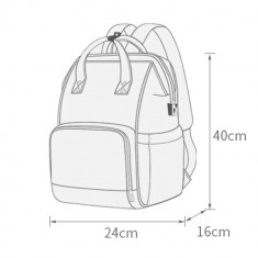 Geanta pentru mamici Bebumi tip rucsac D Red