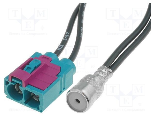 Cablu Fakra x2 cu mufă ISO &icirc;n unghi - 4CARMEDIA