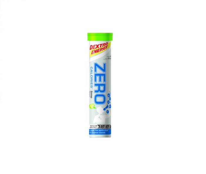 Bautura cu electroliti DEXTRO ENERGY 0 calorii tablete Lime 80g