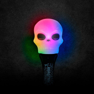 Lumină LED de Halloween - craniu - cu baterii foto