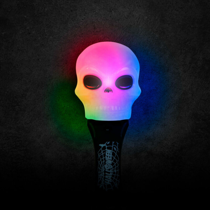 Lumină LED de Halloween - craniu - cu baterii
