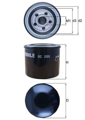 Filtru ulei MAHLE OC205