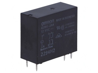 Releu Electromagnetic DPST-NO 12VDC 8A foto