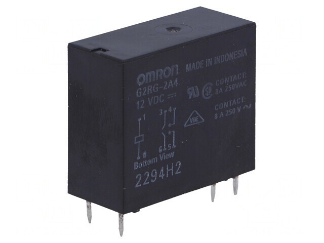 Releu Electromagnetic DPST-NO 12VDC 8A