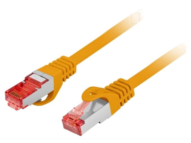LANBERG Patch cord RJ45 S/FTP Cat 6 LSZH 20m portocaliu