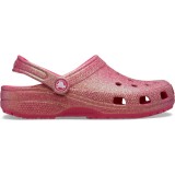 Saboti Crocs Classic Iridescent Glitter Clog Roz - Dragon Fruit