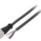 Cablu de conectare M12 5 pini 2m 125VAC 4A IP67