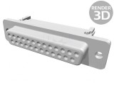 Conector D-Sub 25 PIN Mufă Mamă IDC 1,27mm pentru Cablu-Bandă