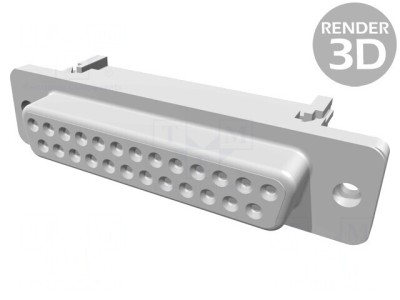 Conector D-Sub 25 PIN Mufă Mamă IDC 1,27mm pentru Cablu-Bandă foto