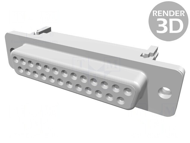 Conector D-Sub 25 PIN Mufă Mamă IDC 1,27mm pentru Cablu-Bandă