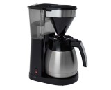 Cumpara ieftin Aparat de cafea Melitta Easy Top Therm II Steel, 1.25L, Negru argintu