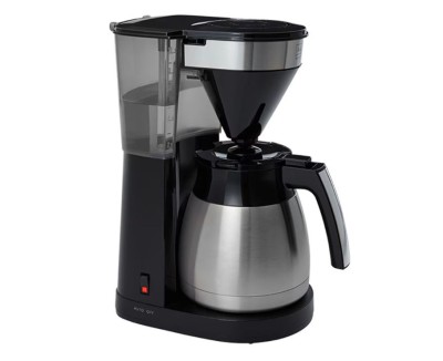 Aparat de cafea Melitta Easy Top Therm II Steel, 1.25L, Negru argintu foto