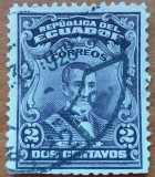ECUADOR-''Timbru f vechi-''-1 Val- -Stapilat. -scan