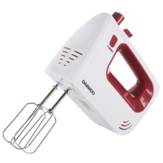 Mixer de mana Daewoo, 300 W, 5 trepte, Rosu/Alb
