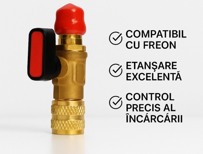 Robinet incarcare aer conditionat freon 1/4