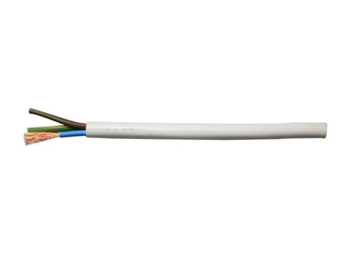 CABLU ELECTRIC FLEXIBIL MYYM 3 x 1,5 mm ALB - ROLA 100 m