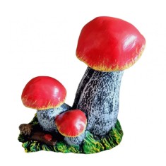 Statueta decorativa, 3 Ciuperci, Multicolor, 20 cm, DV01-13