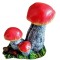 Statueta decorativa, 3 Ciuperci, Multicolor, 20 cm, DV01-13