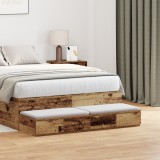 vidaXL Sertare de pat, lemn vechi, 120x36,5x16,5 cm lemn prelucrat